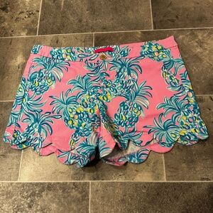 Lilly Pulitzer Buttercup Shorts Pelican Pink Beat the Heat Shorts Size 14 GUC